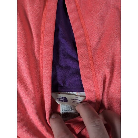 The North Face Hoodie Womens Small Pink Sweatshirt Pullover Sweater Purple Logo - Picture 6 of 12